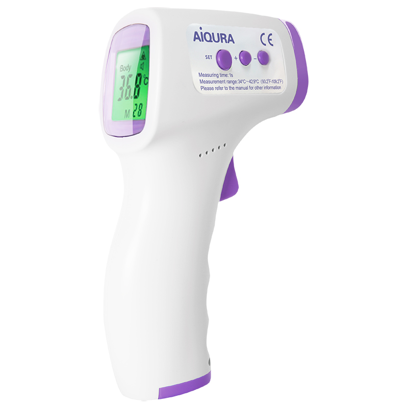 CE-genehmigte medizinische klinische Fieber Haushaltskopf Non-Kontakt Temperatur-Stirn-Digital-Infrarot-Körper-Thermometer