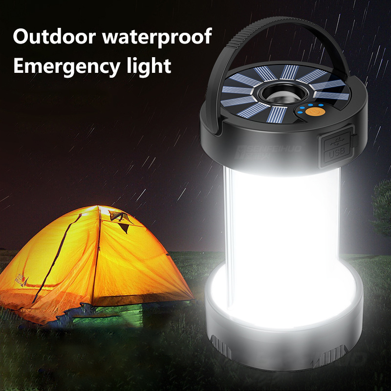 Outdoor LED Camping Notleuchten Solarauflampe Lampe wasserdichte Laterne